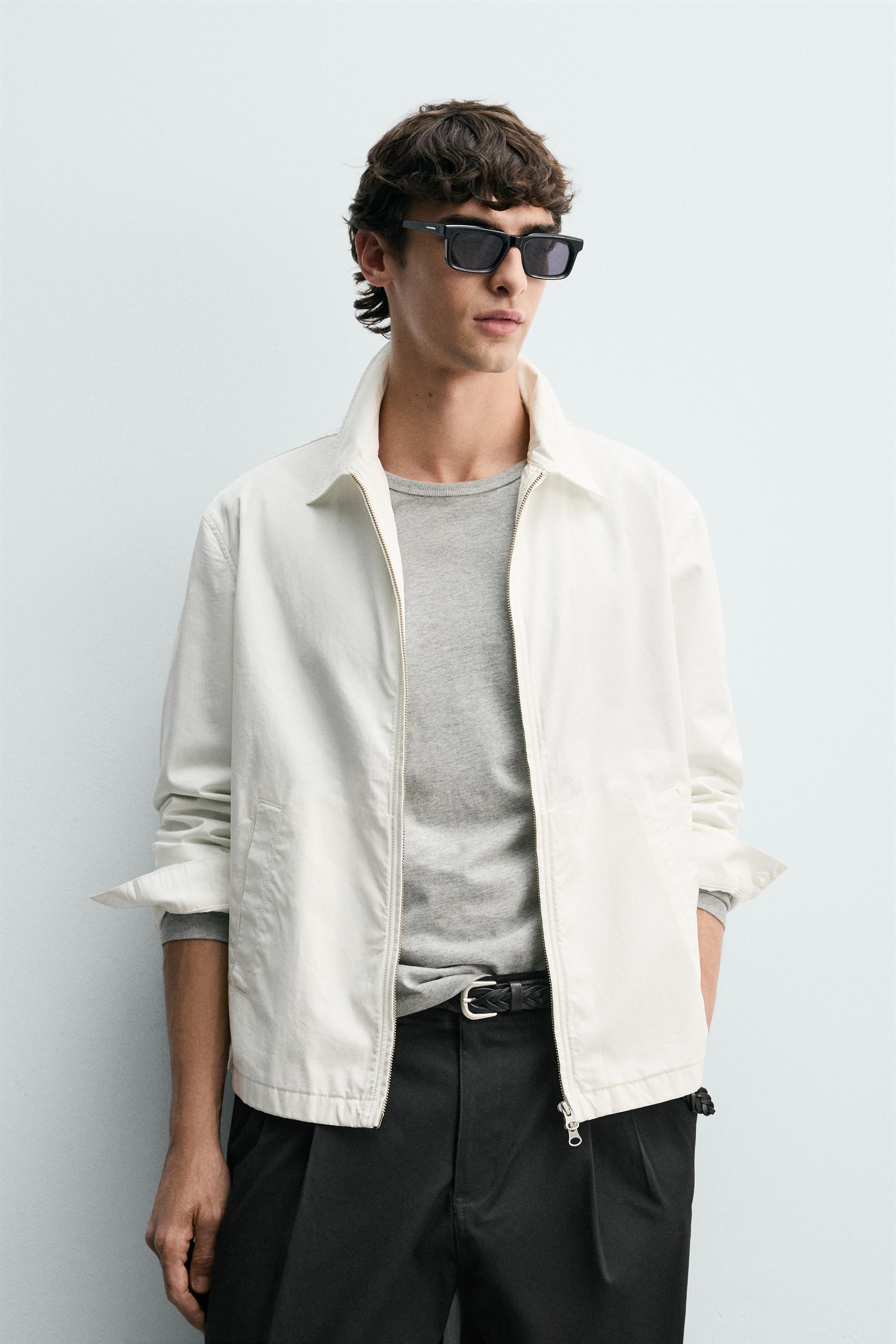 REGULAR FIT ZIP-UP OVERSHIRT